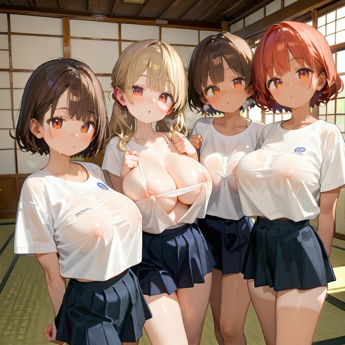 爆乳ギャルと田舎で子作りハーレム生活04 サンプル9ページ目