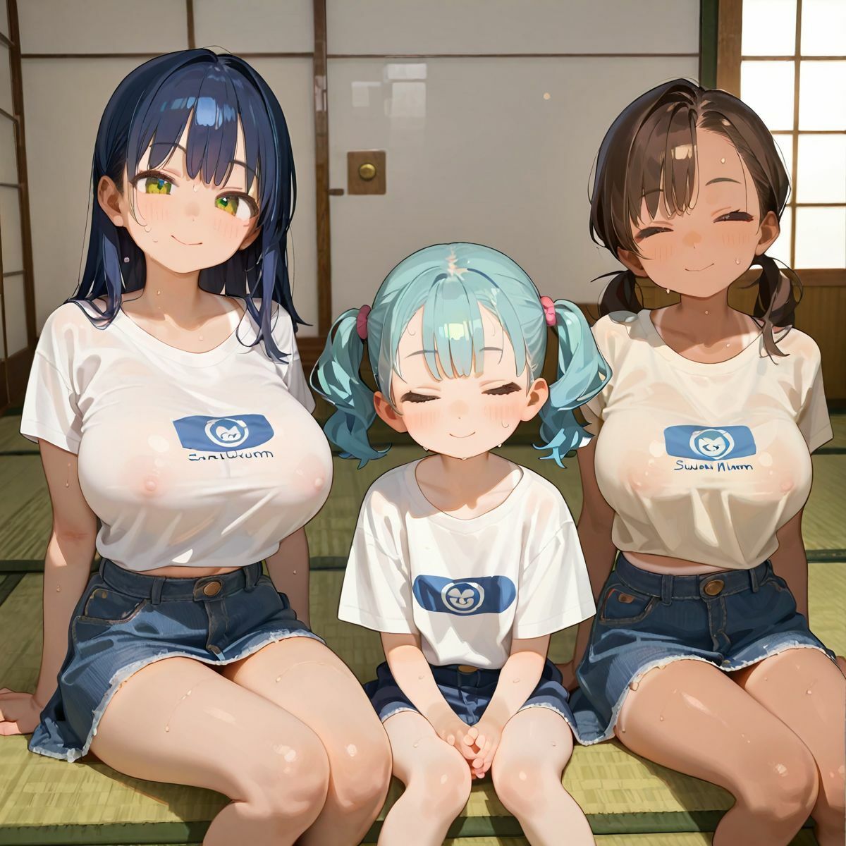 爆乳ギャルと田舎で子作りハーレム生活06 サンプル5ページ目
