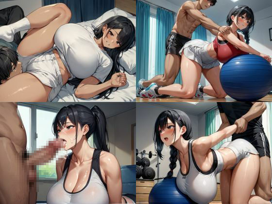 トレーニングジムで出会った爆乳美女とHな筋トレ サンプル7ページ目