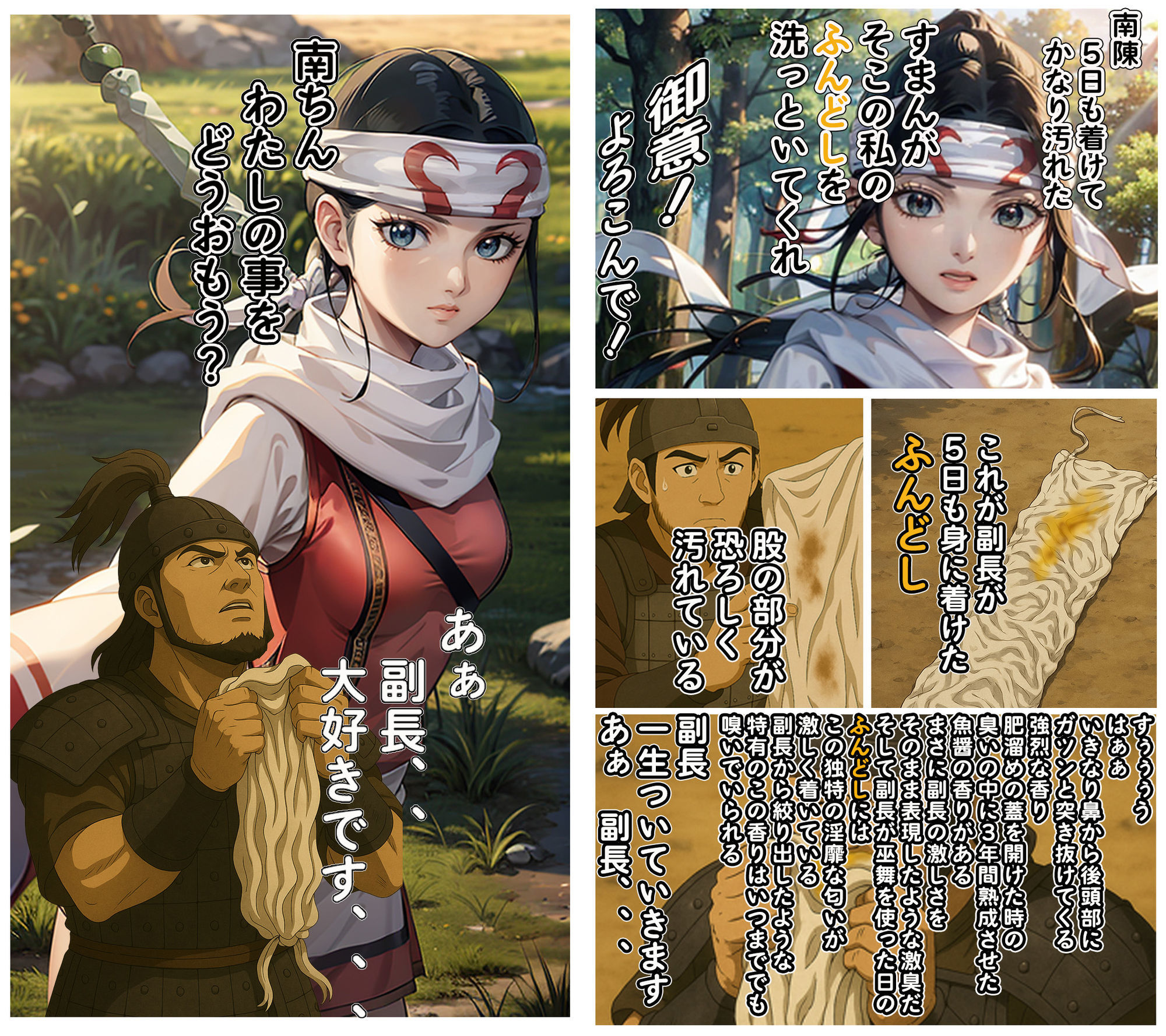 副長の汚れたふんどし！ サンプル1ページ目