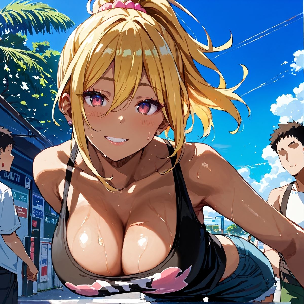 真夏の黒ギャル×タンクトップ中出し！【厳選画像389枚収録】Vol.7 サンプル1ページ目