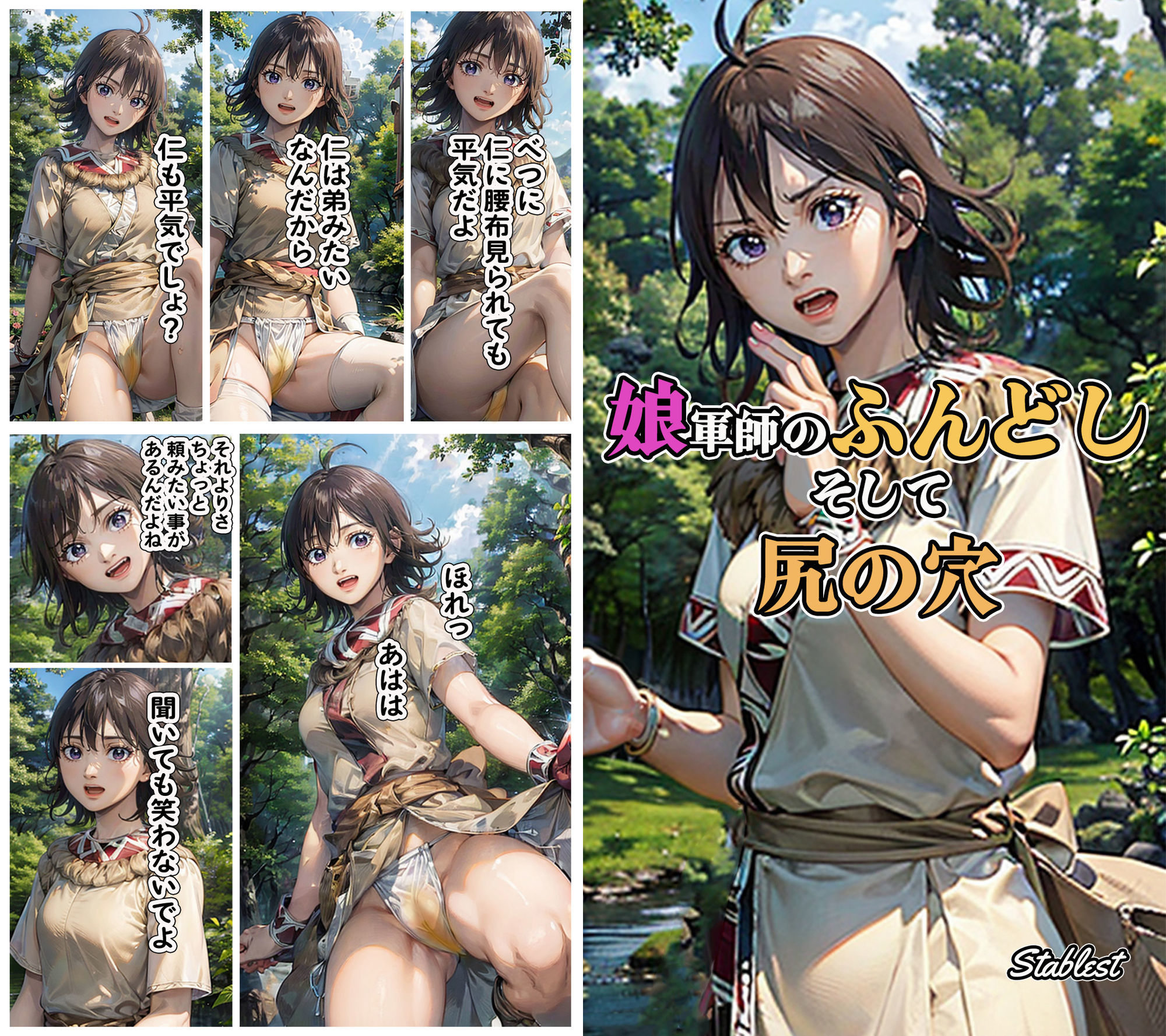 娘軍師のふんどしそして尻の穴 サンプル1ページ目