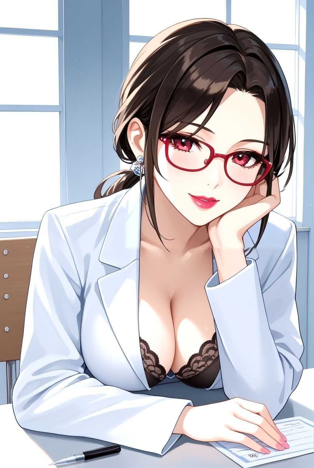 密室×巨乳×眼鏡女医〜診察台の悦楽〜 サンプル2ページ目