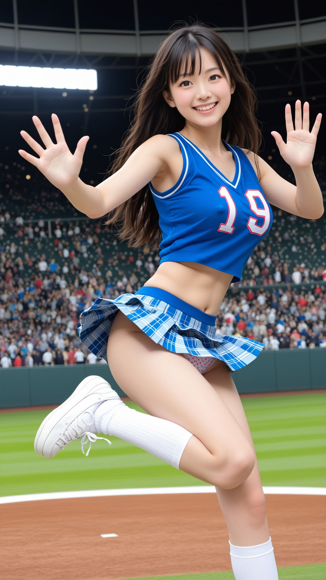 スタジアム熱狂！SHOW TIME！ チアガールの透け乳首＆リアルパンティ サンプル8ページ目