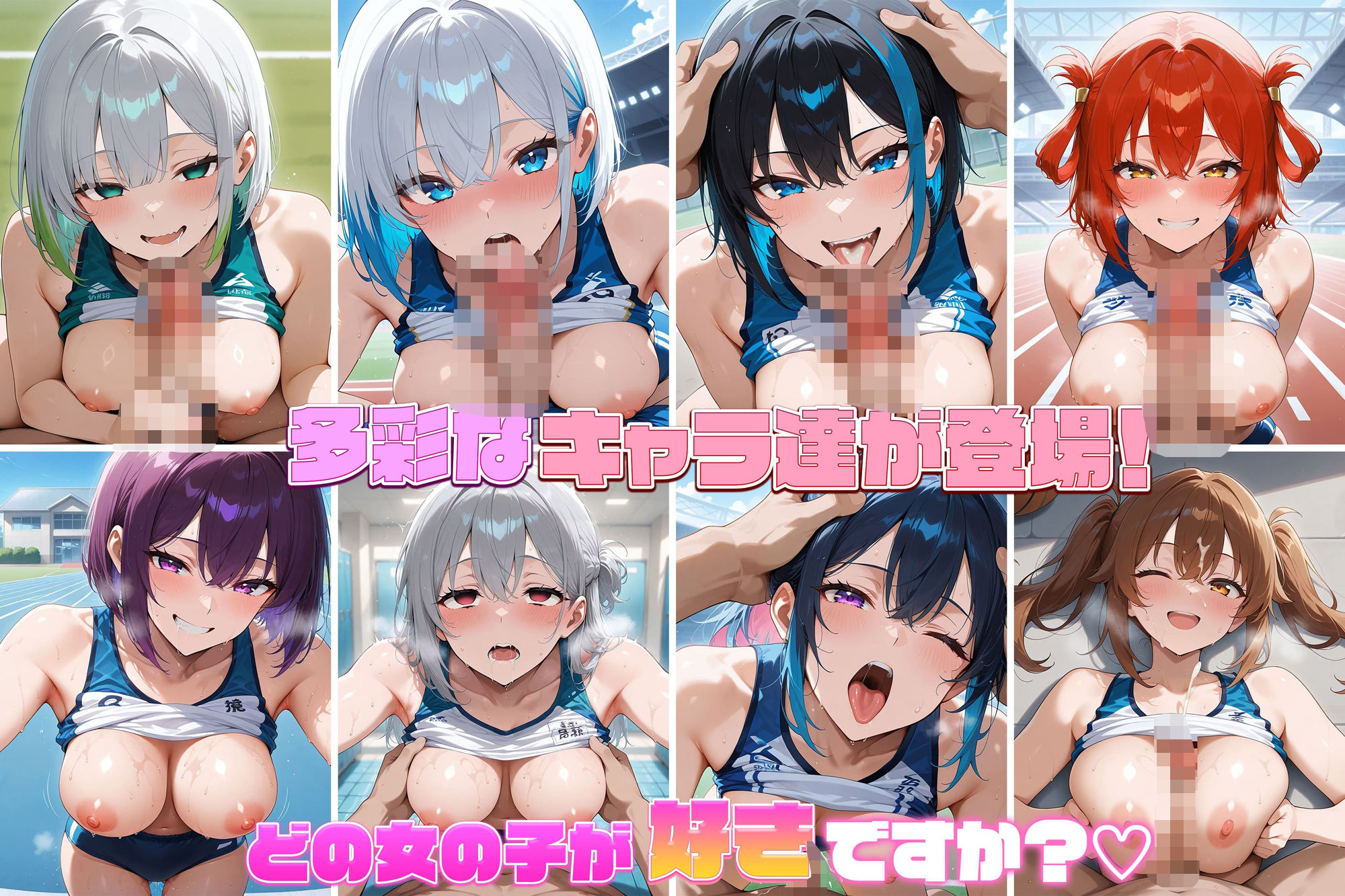 爆乳ギャルと中出し性生活！陸上女子編  vol.2 ［CG500枚］［4Kイラスト］ サンプル3ページ目