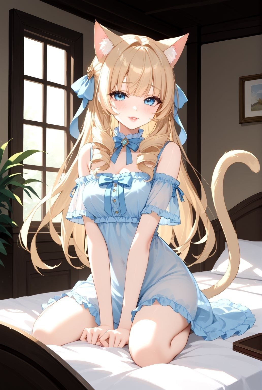 異世界から来た、ネコ耳少女と癒しの時間 サンプル1ページ目