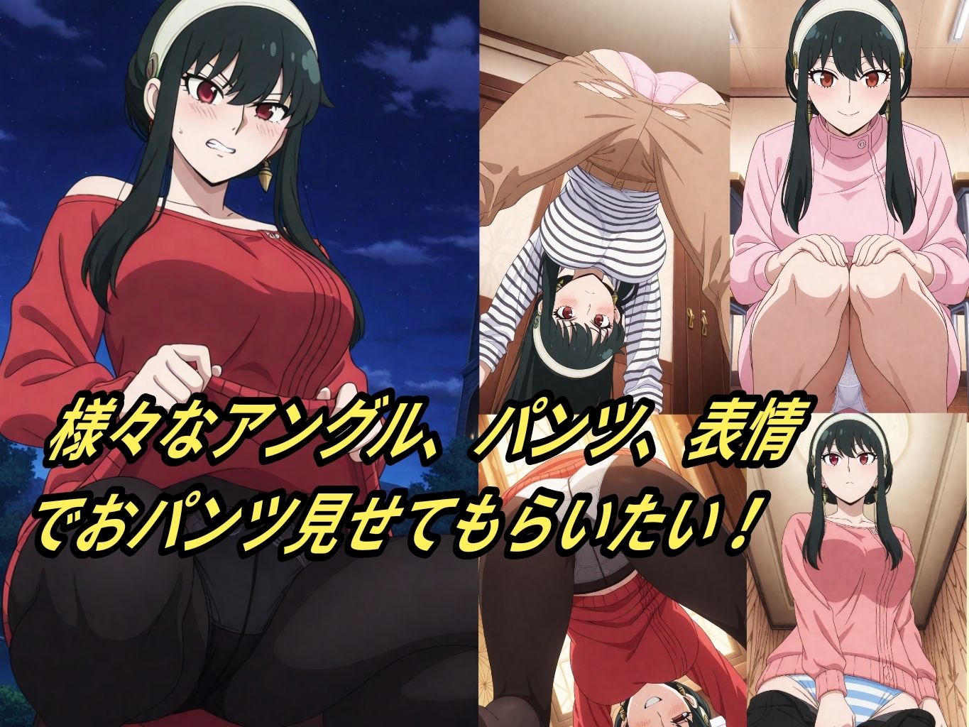 （ヨ●）嫌な顔されながらおパンツ見せて中出しセックスで孕ませたい サンプル1ページ目