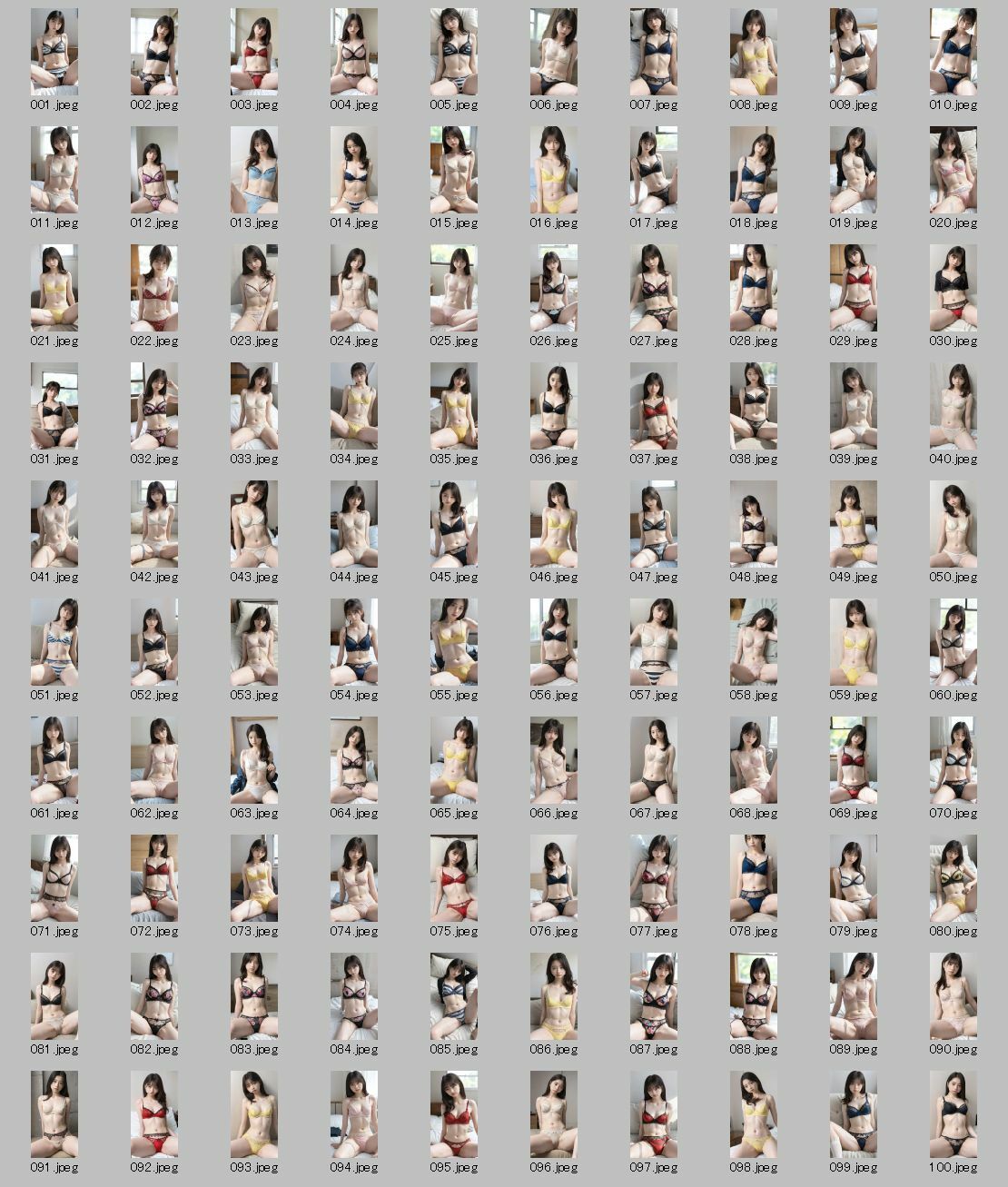 【AI実写】誰かに似ている？ 【実写風AIセクシー下着グラビア】Vol.1 サンプル6ページ目