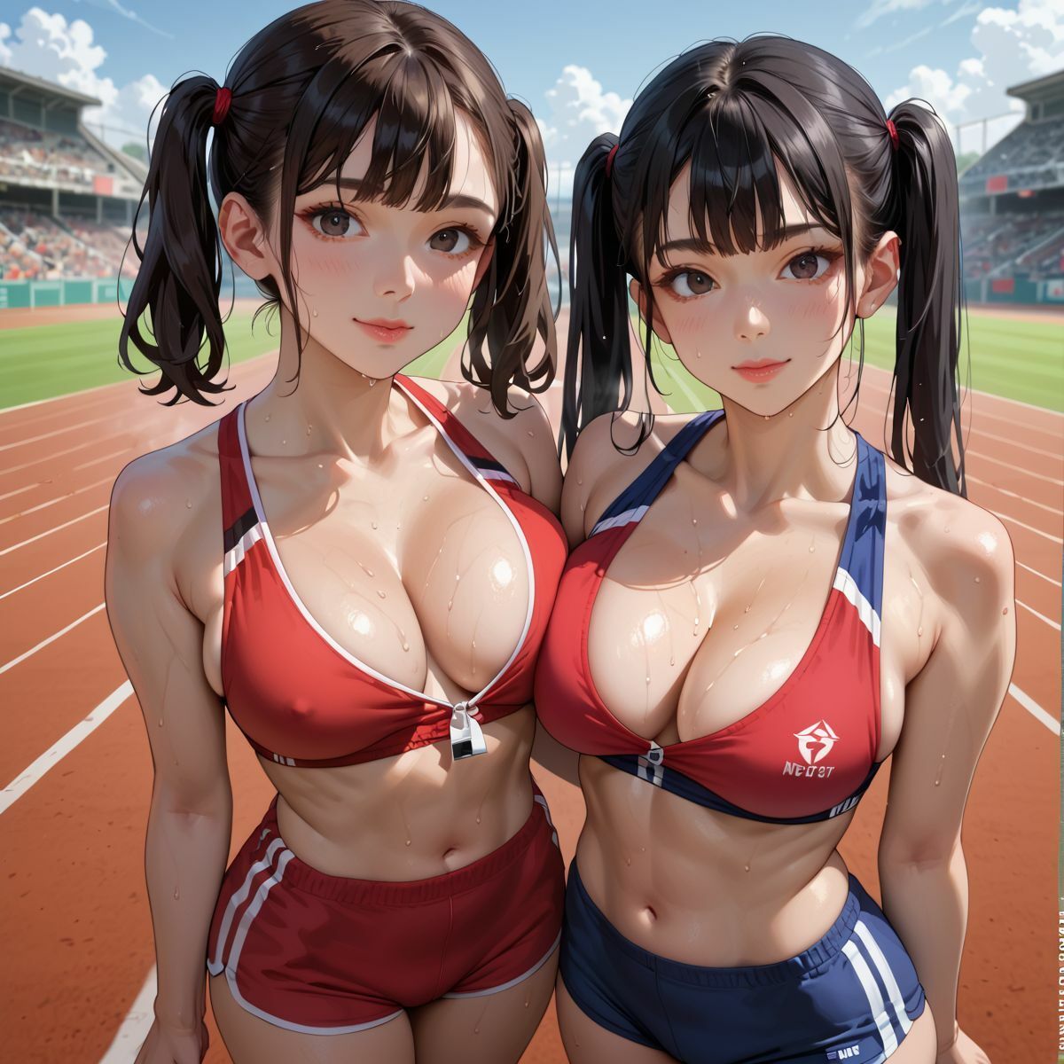 爆乳アスリート 大人の陸上競技会4 サンプル6ページ目