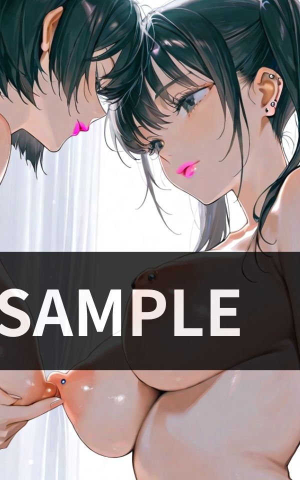 女同士でおっぱいを舐めたり キスをしたり サンプル1ページ目