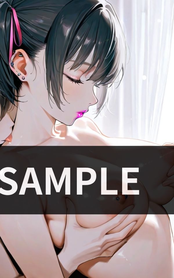 女同士でおっぱいを舐めたり キスをしたり サンプル3ページ目