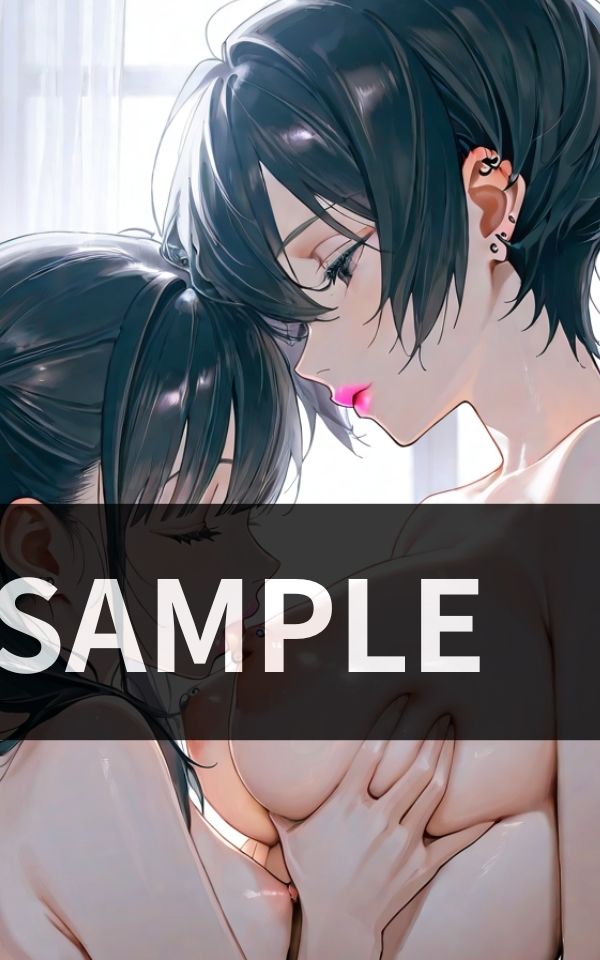 女同士でおっぱいを舐めたり キスをしたり サンプル4ページ目