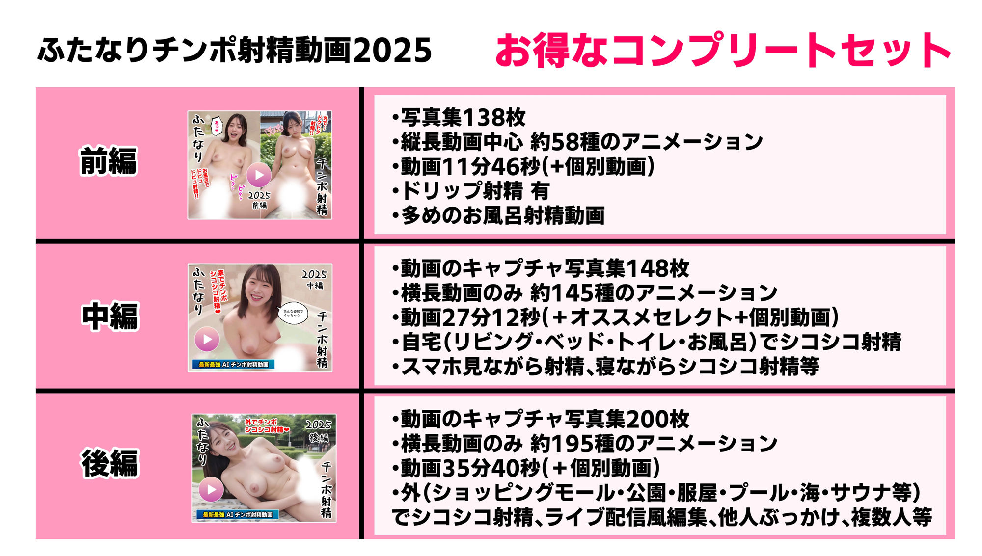 ふたなりチンポ射精動画2025 コンプリートセット サンプル1ページ目