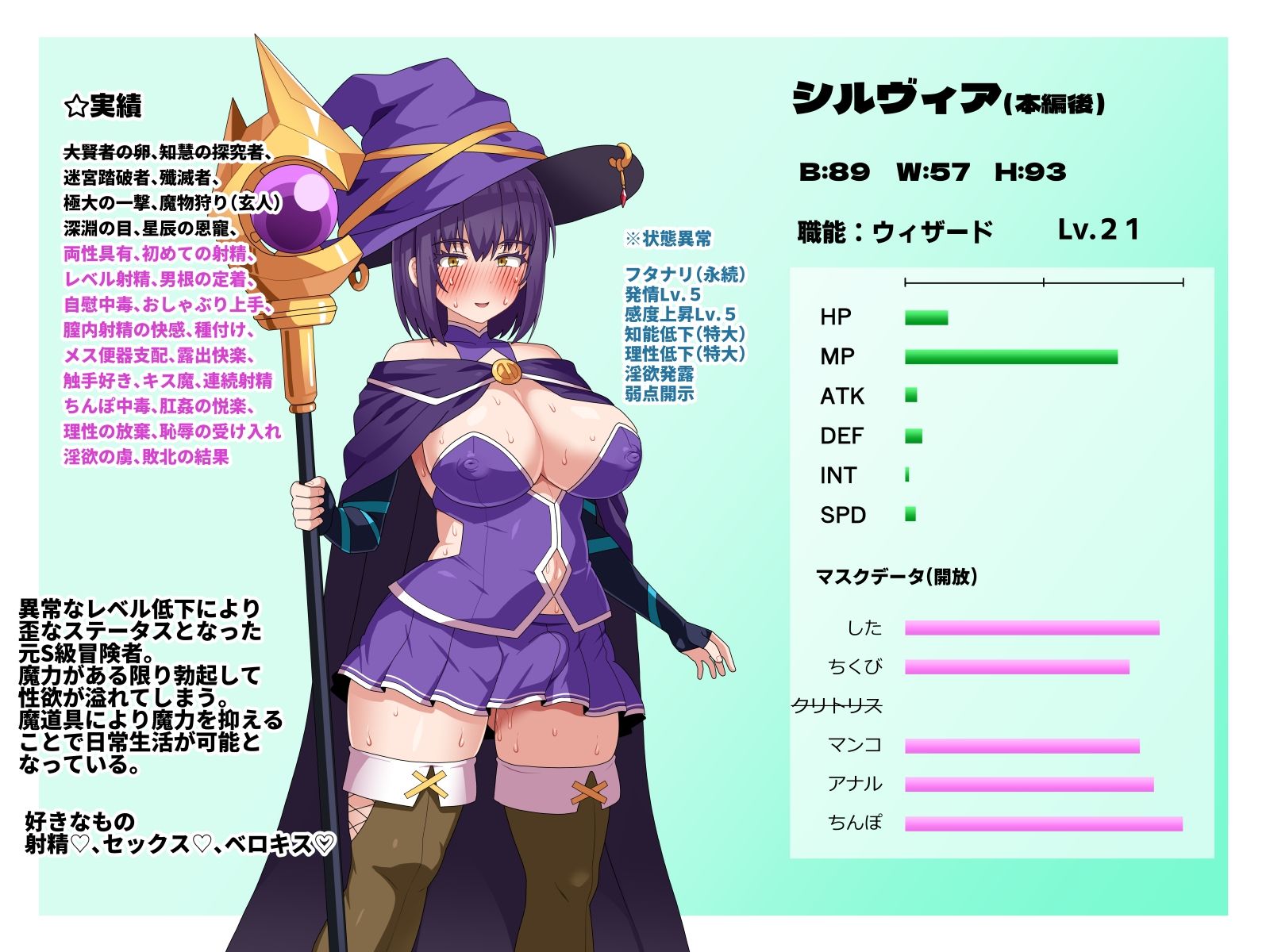 S級冒険者の無様な敗北〜おほ！生やされたフタ〇リチ〇ポから魔力射精ちゃう！〜 サンプル7ページ目