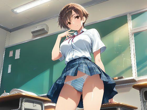 制服美少女 縞パンだらけ  vol.04 サンプル1ページ目