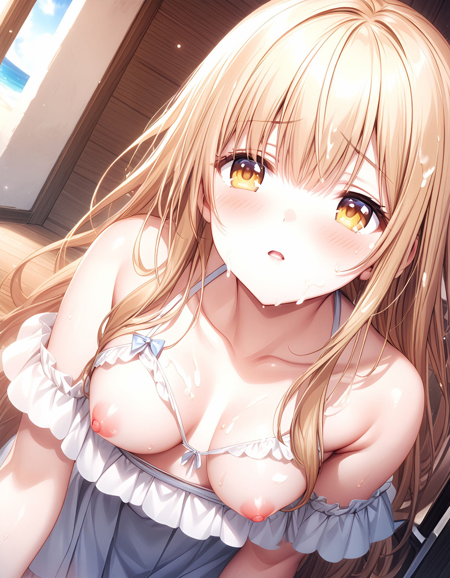 美少女羞恥 白濁デコレ・椎〇真昼（お隣の天使様） サンプル7ページ目