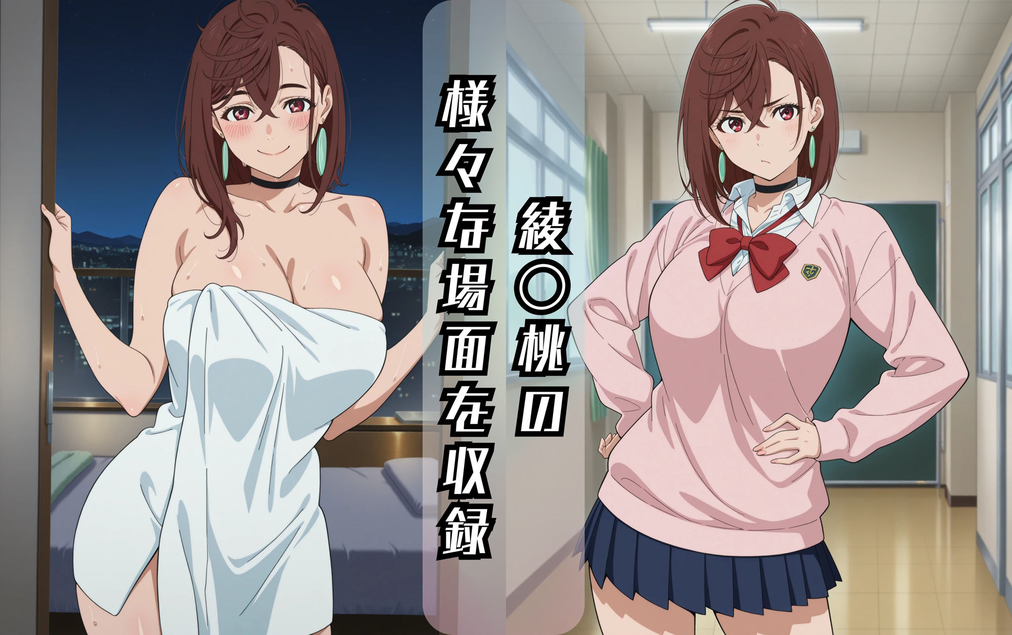 綾〇桃のエッチな日々 サンプル1ページ目