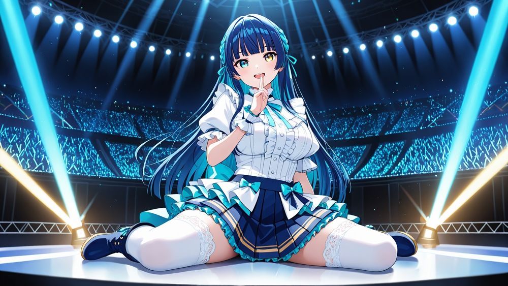 爆乳ツインカラーアイドルが秘密のファン感謝祭で種付け交尾【4K】【400枚】 サンプル3ページ目
