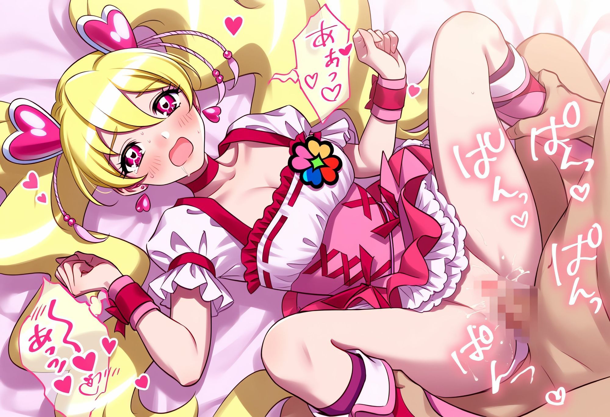 プリ◯ュア戦士・キュア桃ちゃんとらぶらぶえっち！ その2 サンプル6ページ目