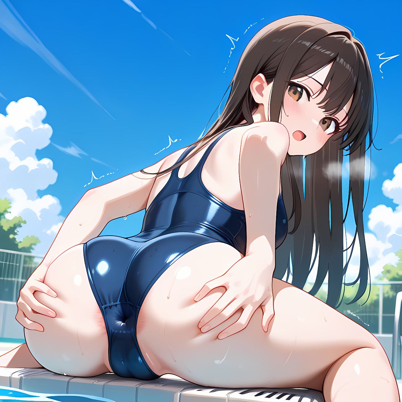 【138枚＋予告編3枚】放課後アナル見せつけクラブvol.4〜美白スク水編〜 サンプル1ページ目