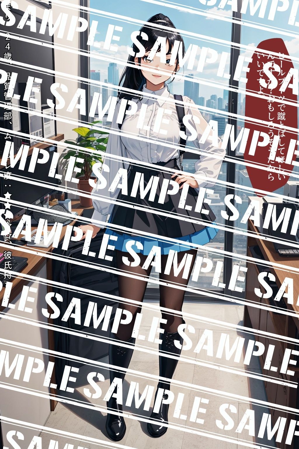 黒ストブーツ、私の脚にひざまずけ vol.3 サンプル4ページ目