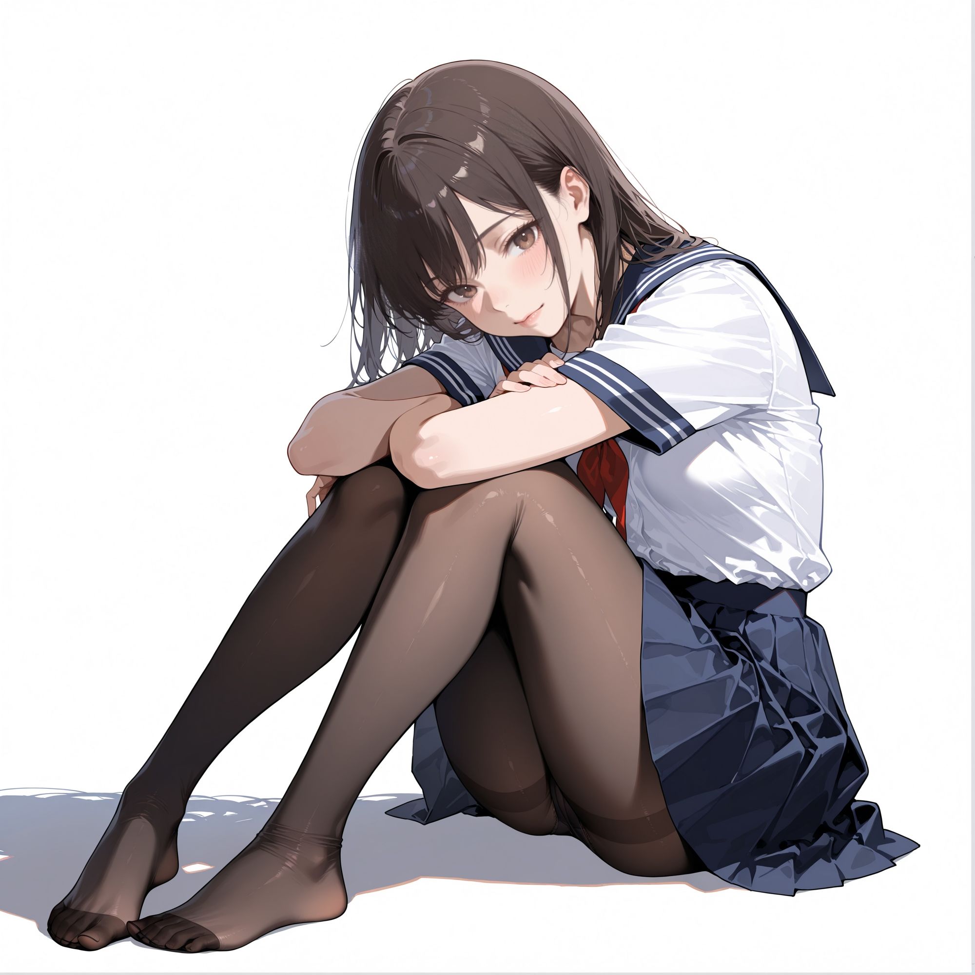黒タイツ  制服女子 サンプル3ページ目