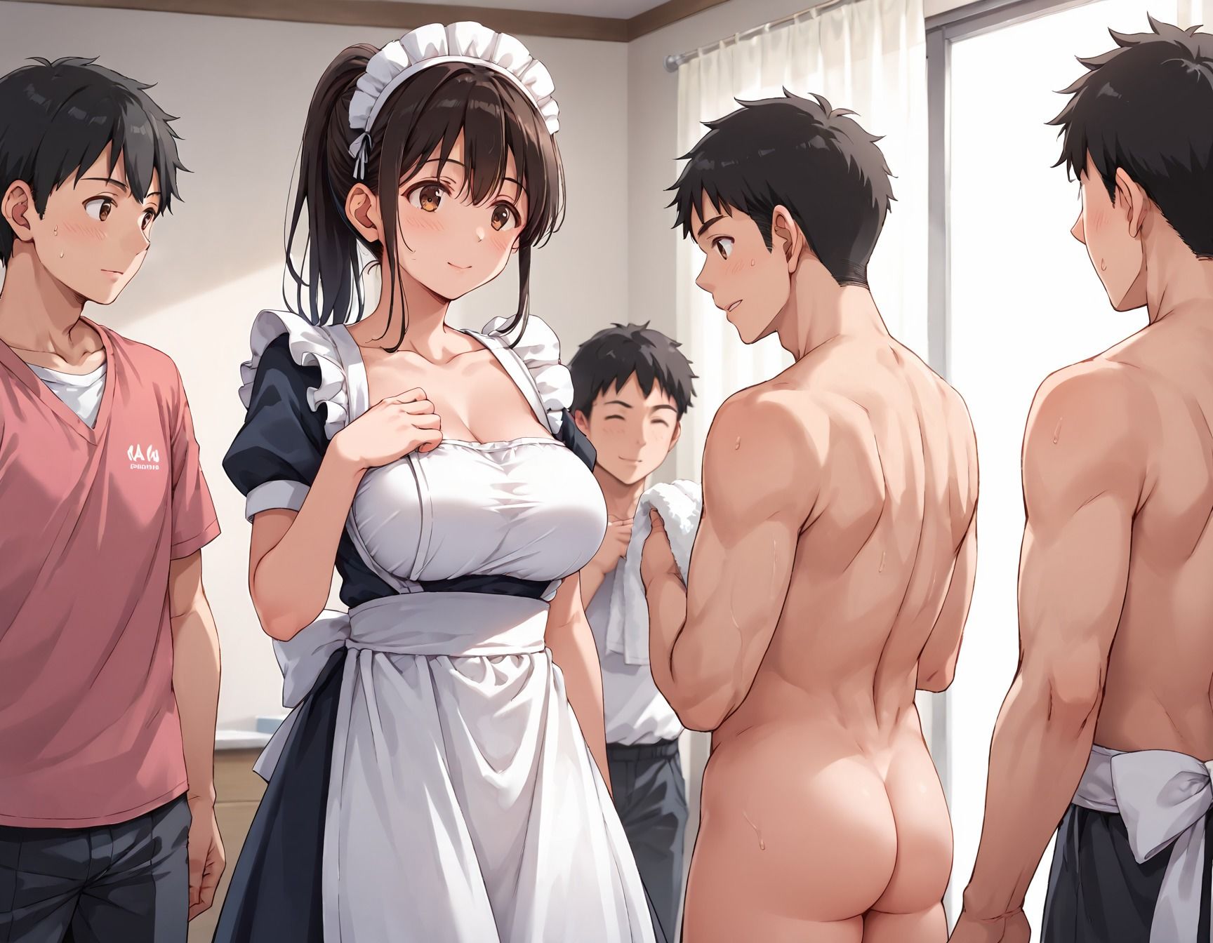 淫乱学園〜メイド女子校生と生ハメご奉仕プレイ サンプル4ページ目
