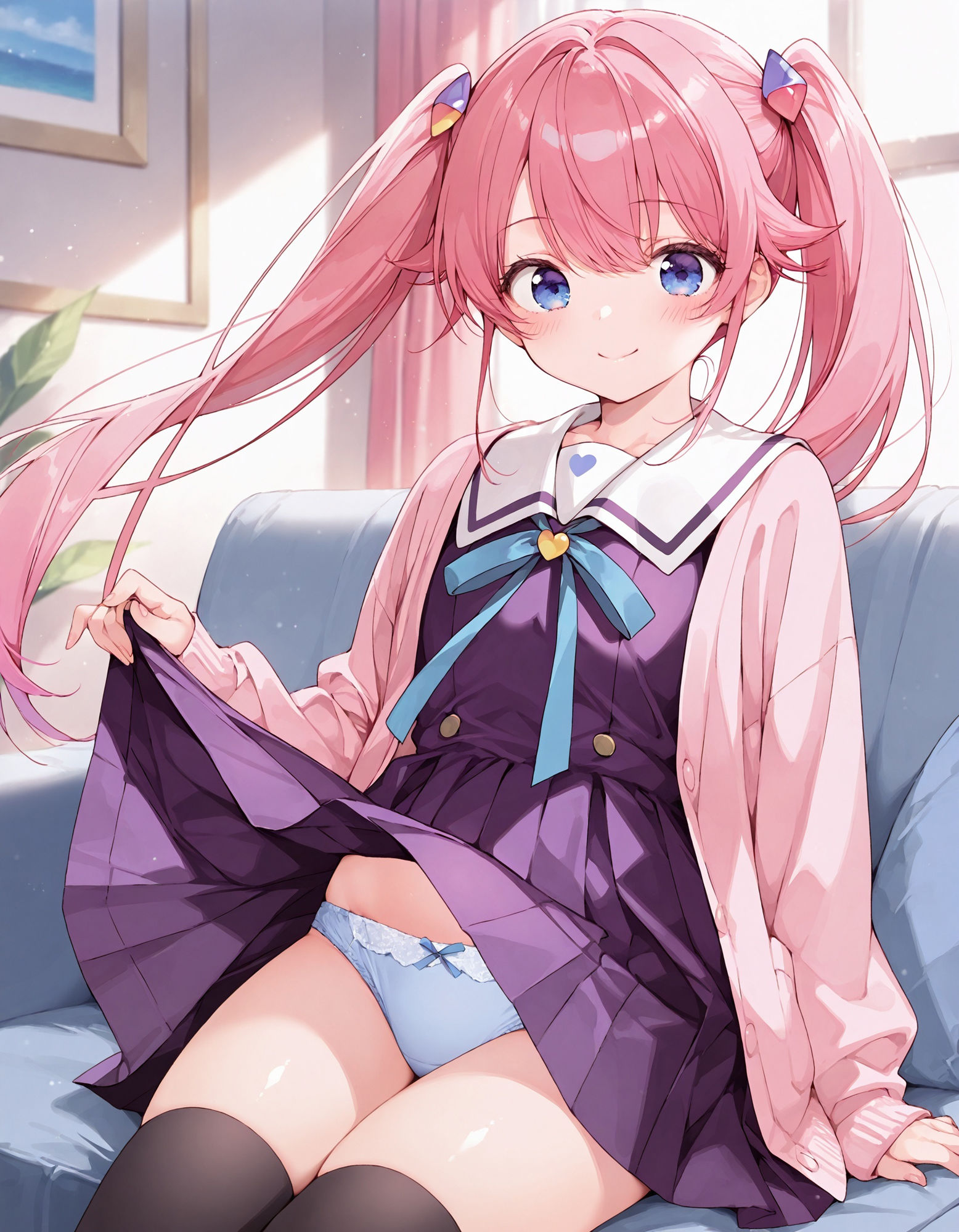 紫〇寺謳華のパンチラ〜制服編〜 サンプル2ページ目