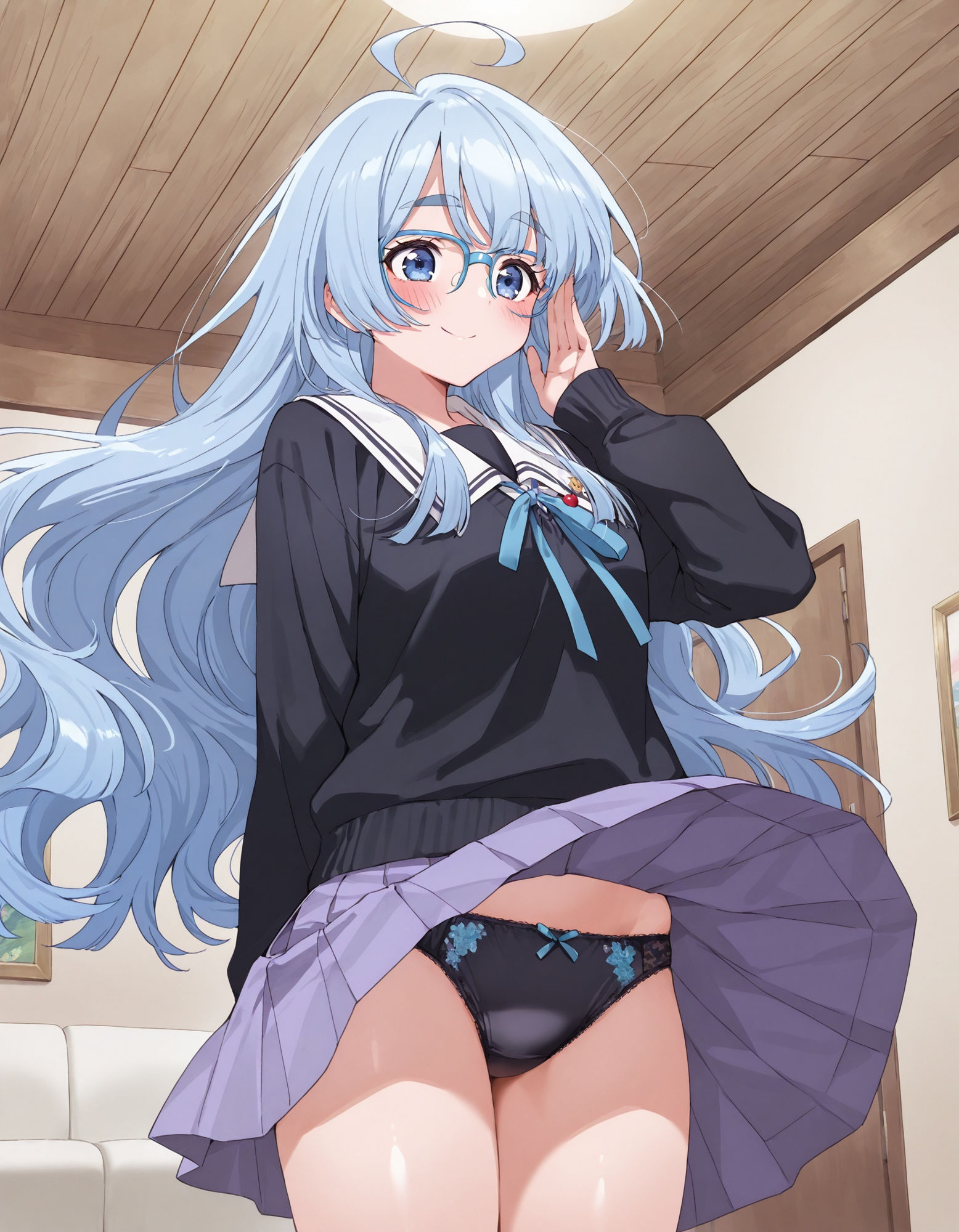 紫〇寺清葉のパンチラ〜制服編〜 サンプル1ページ目