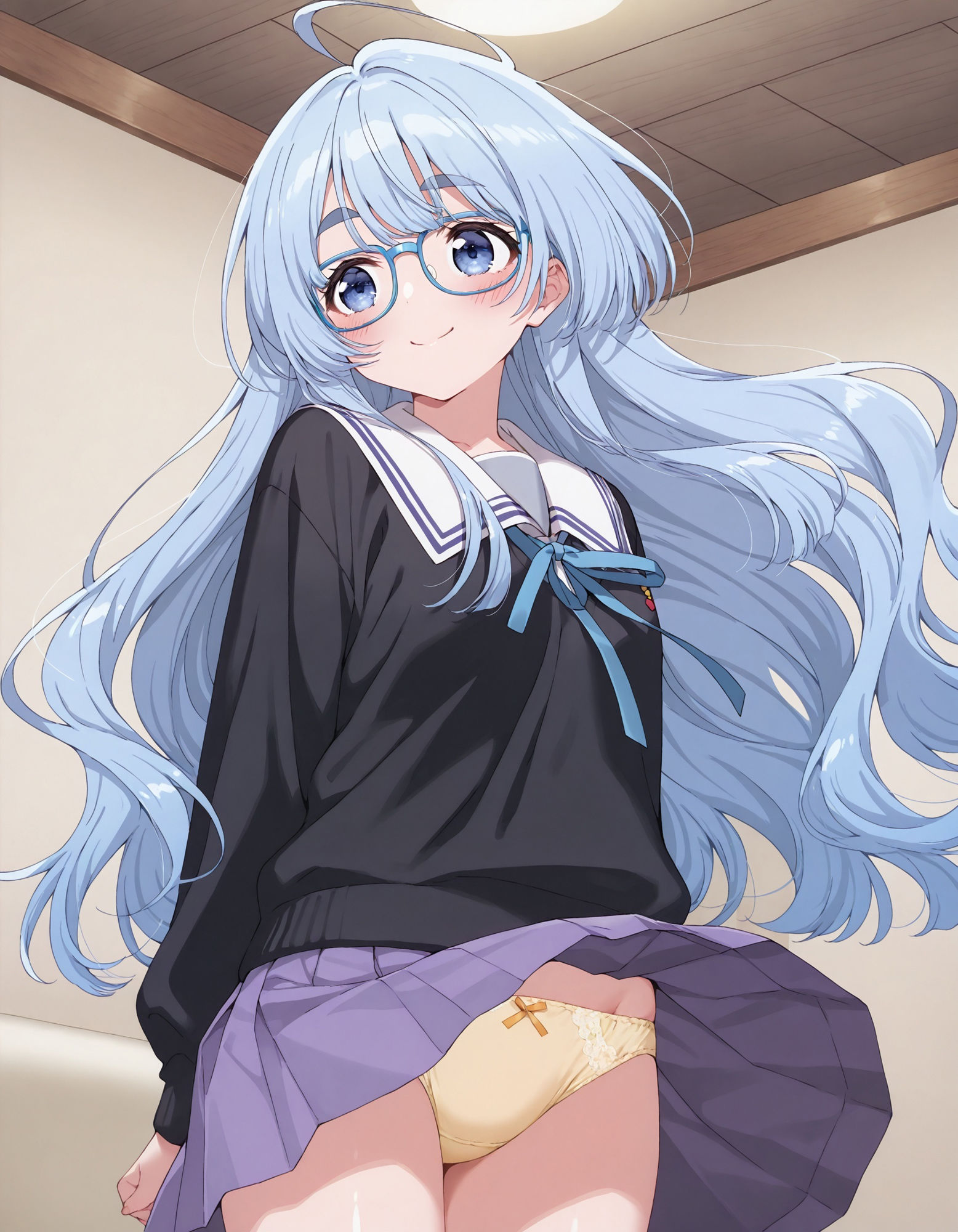 紫〇寺清葉のパンチラ〜制服編〜 サンプル3ページ目