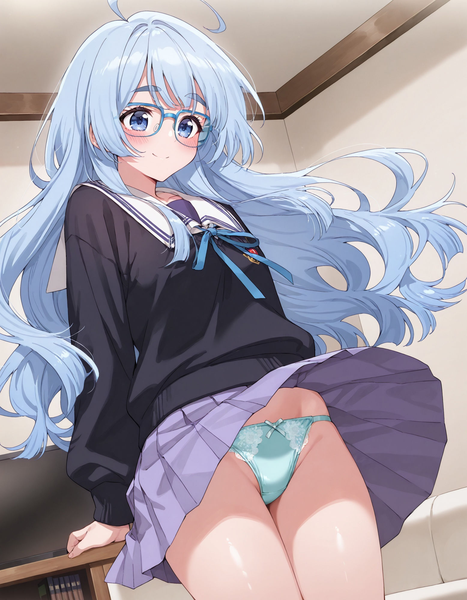 紫〇寺清葉のパンチラ〜制服編〜 サンプル4ページ目