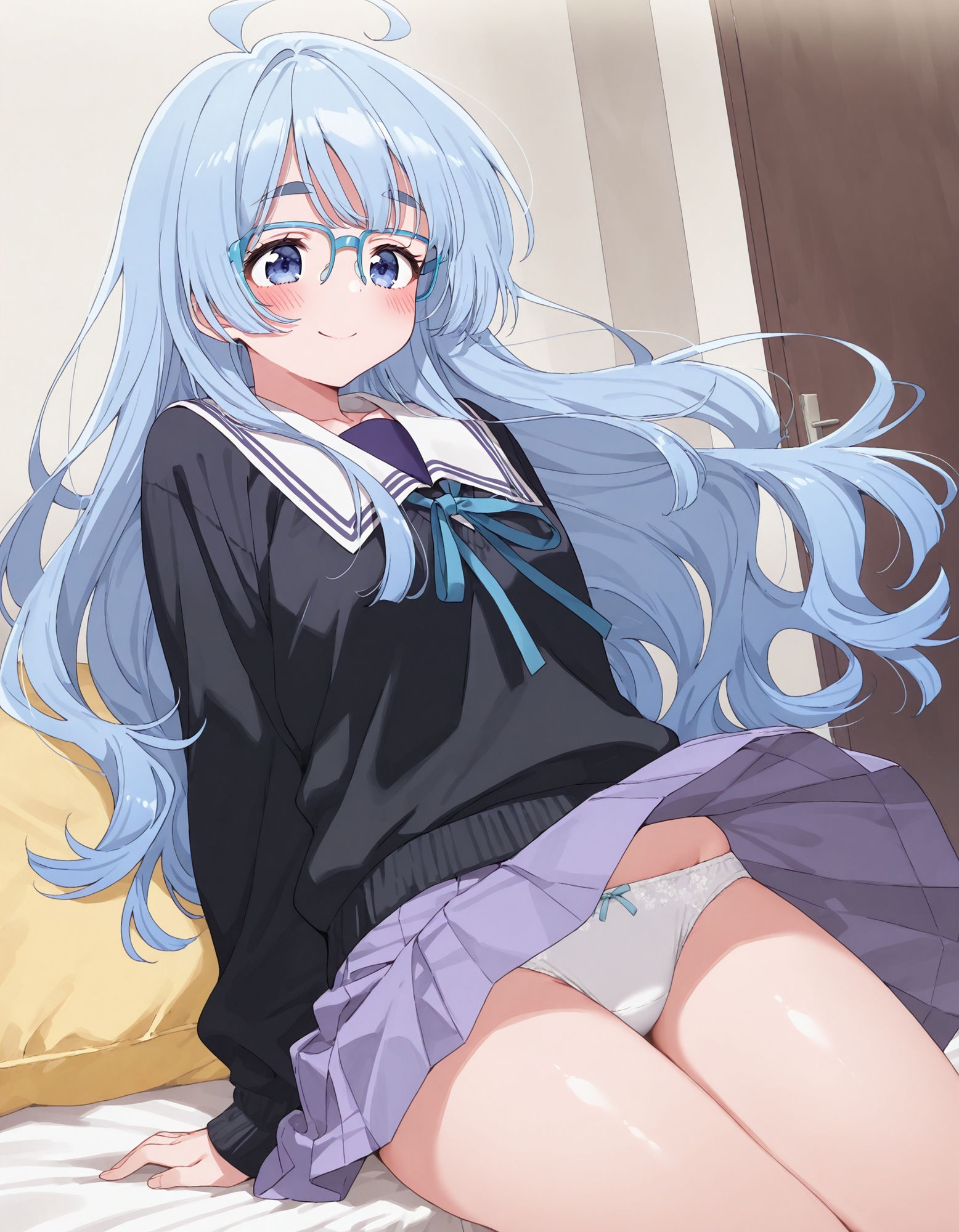 紫〇寺清葉のパンチラ〜制服編〜 サンプル5ページ目