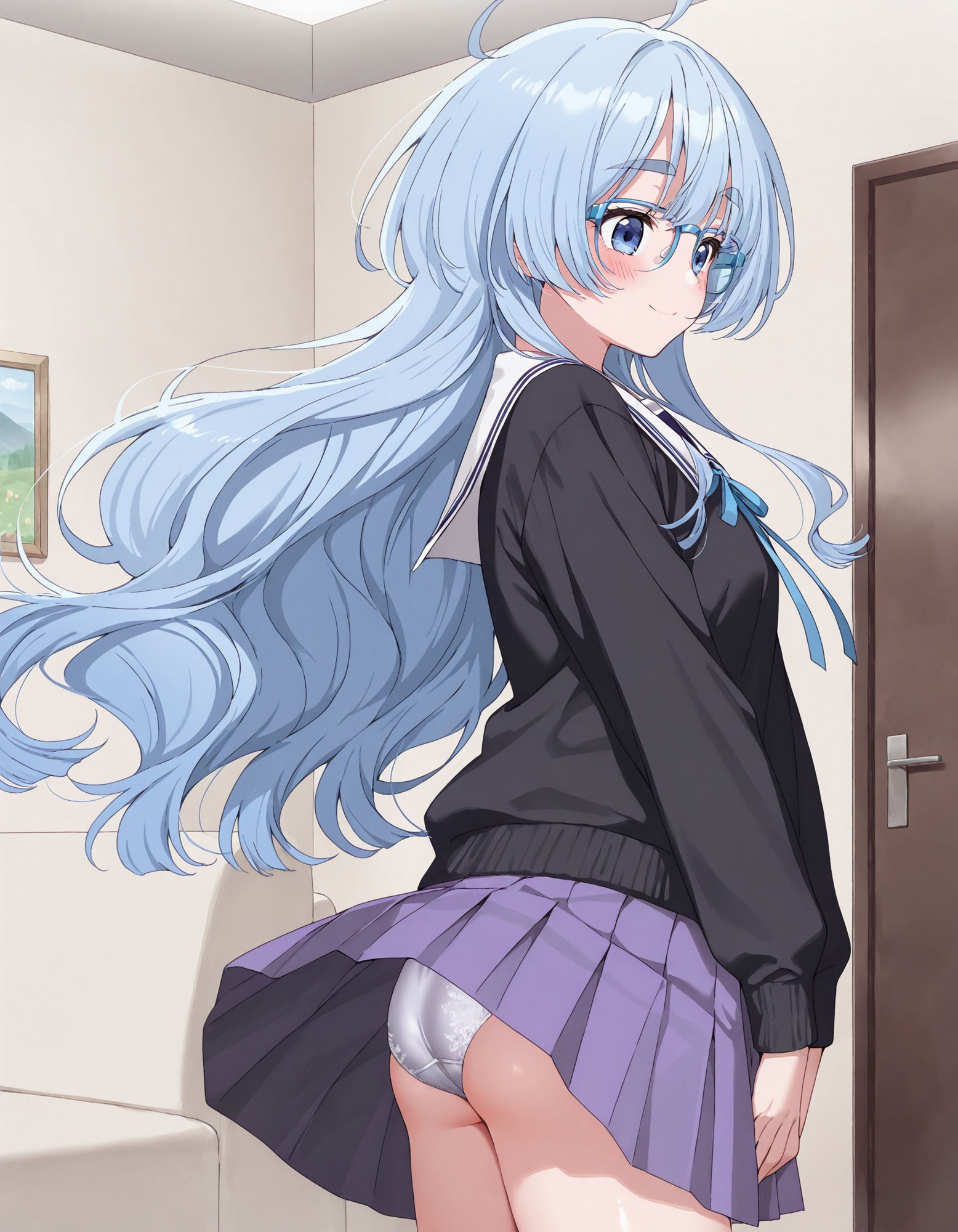 紫〇寺清葉のパンチラ〜制服編〜 サンプル8ページ目