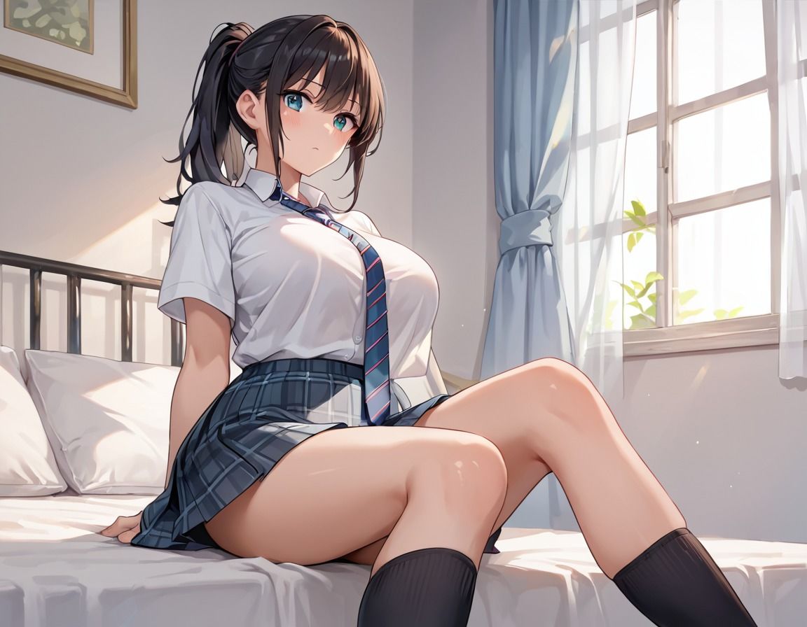 巨乳制服女子〜青春の放課後 サンプル3ページ目