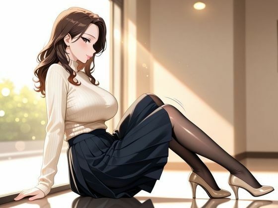 清楚上品人妻 〜ニットで隠しきれない柔らかな人妻の膨らみと香りが染みこんだパンスト〜 サンプル2ページ目