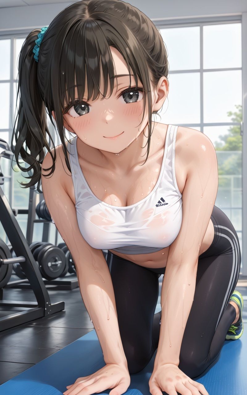 【お試し価格実施中！廉価版】ジムで出会った爆乳美女と― サンプル1ページ目