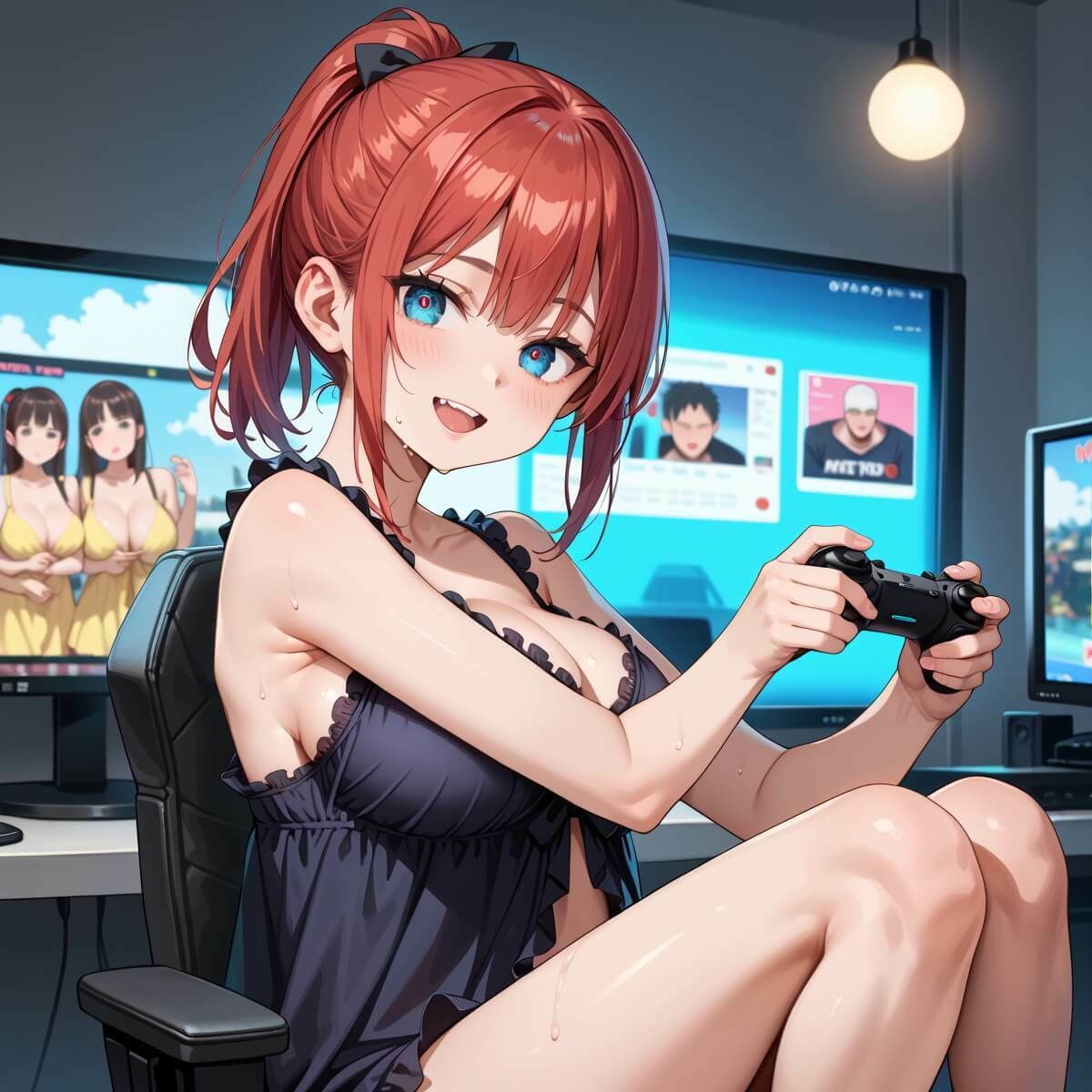 売れないゲーム実況者の、捨て身のエロゲーム配信がやばすぎる！！6がっつり210枚 サンプル9ページ目