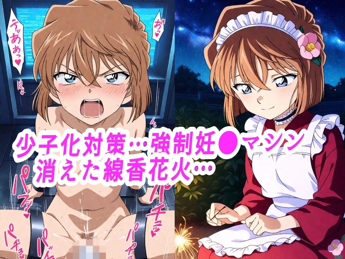 【敗北妊娠】バチボコ大量ザーメンで子宮陵●される灰● サンプル3ページ目