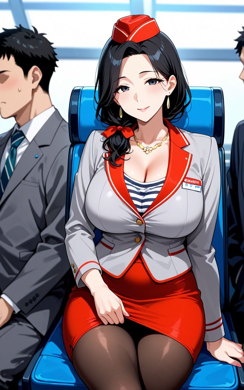 人妻CA 機内生ハメ絶頂 サンプル1ページ目