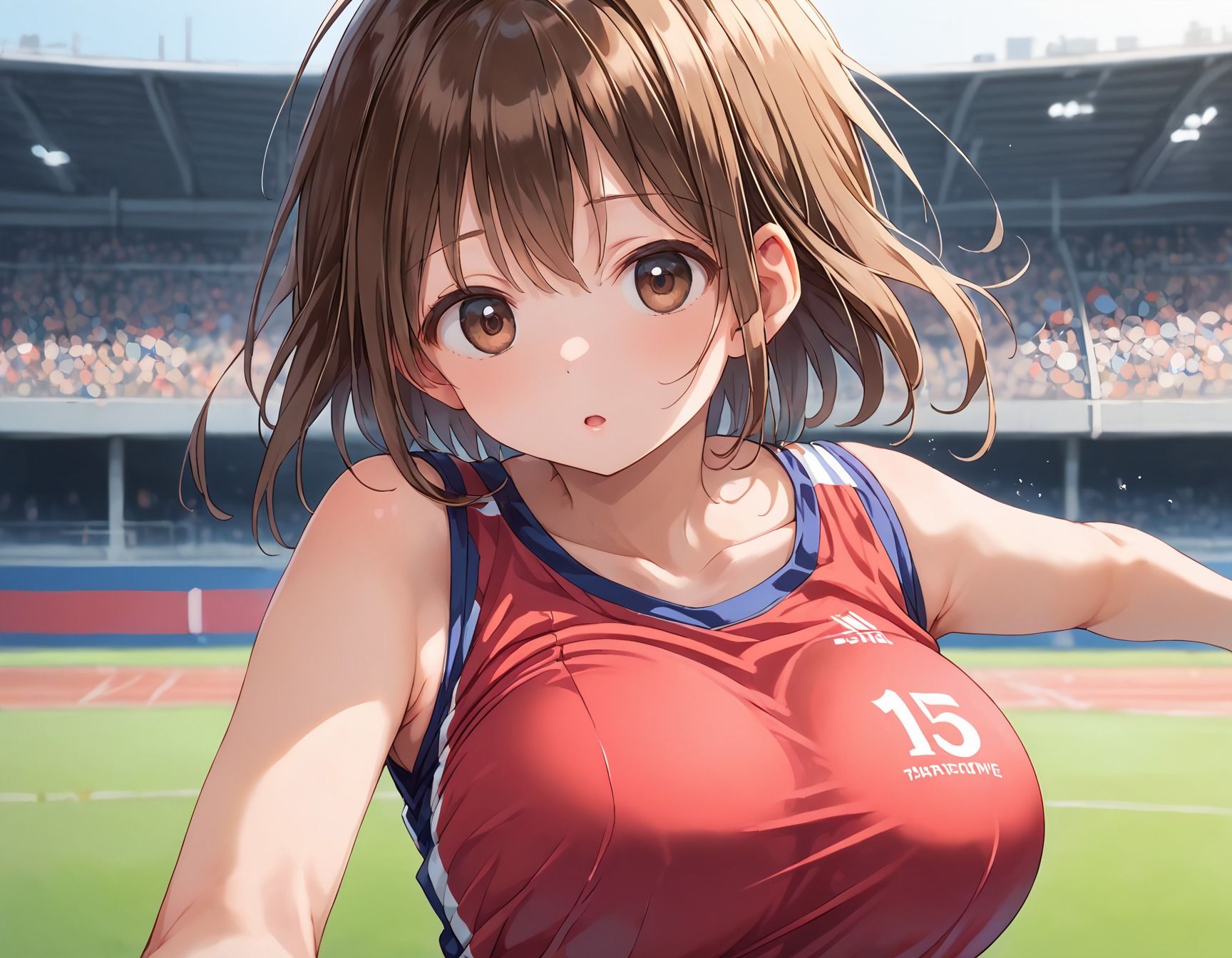 清楚爆乳陸上女子校生〜肉便器やり放題 サンプル1ページ目