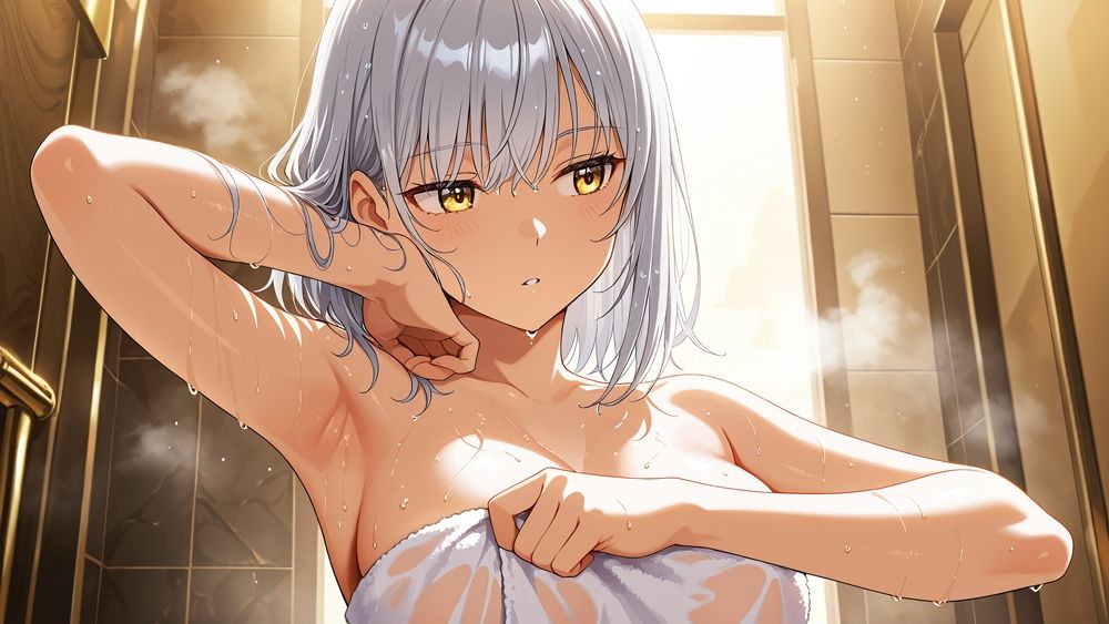 異色髪の爆乳グラビア姉妹が秘密のリゾートで種付け撮影【4K】 サンプル9ページ目