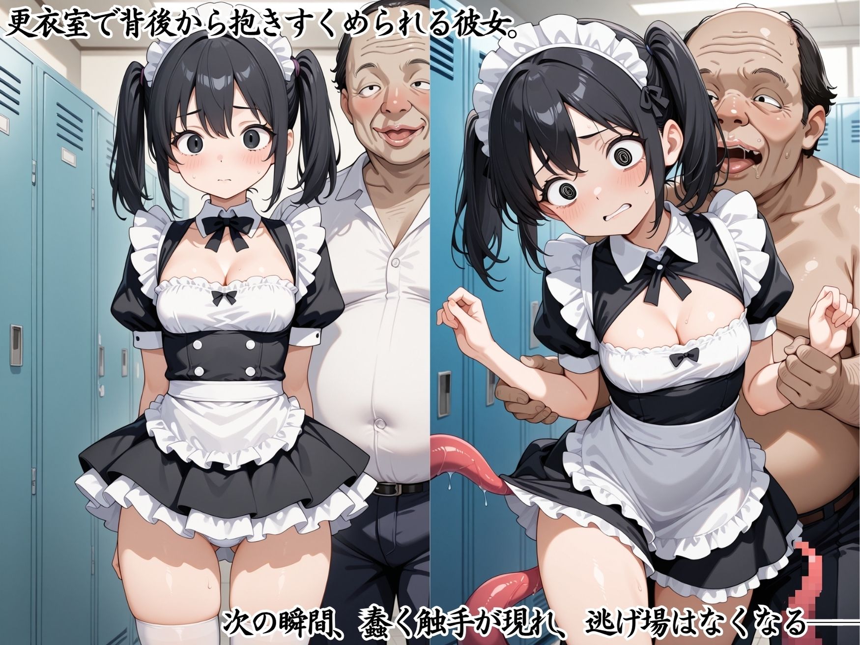 巨乳メイドへの搾乳調教記録:オトコの触手で母乳体質に改造されました。 サンプル3ページ目