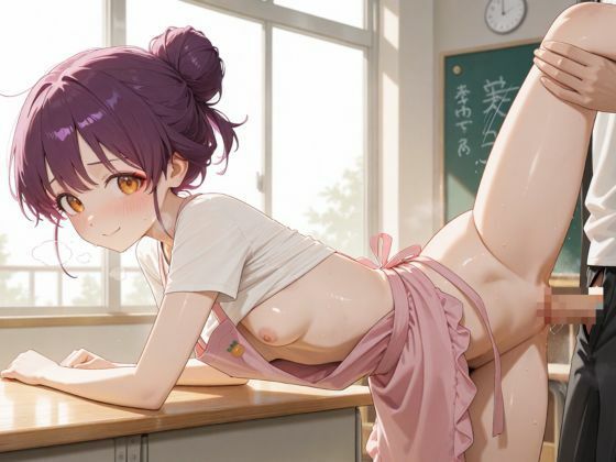 生が好きなセフレとやってみた！エプロンをした先生編 サンプル9ページ目