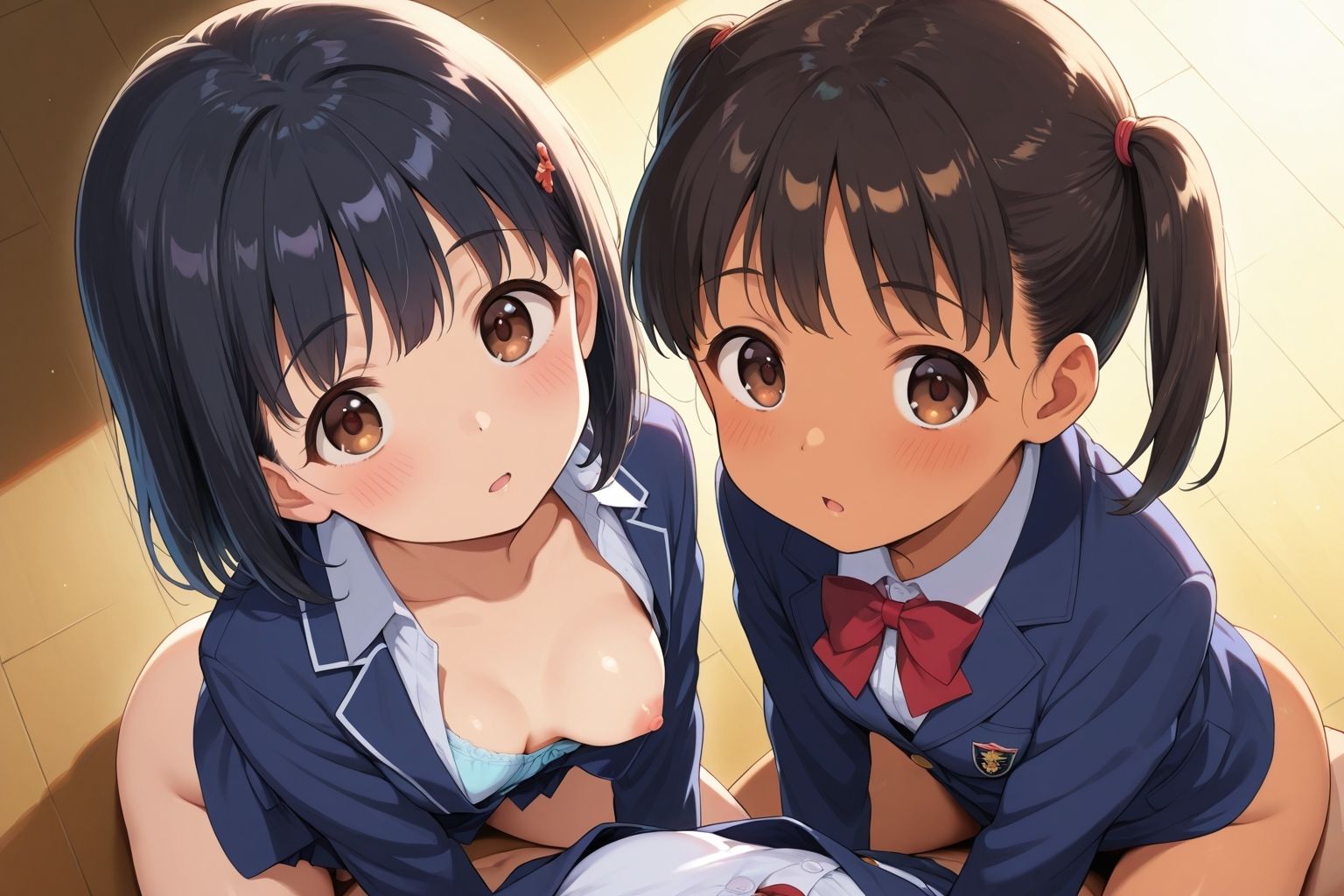 おしおき教室中出し少女大集合 サンプル1ページ目