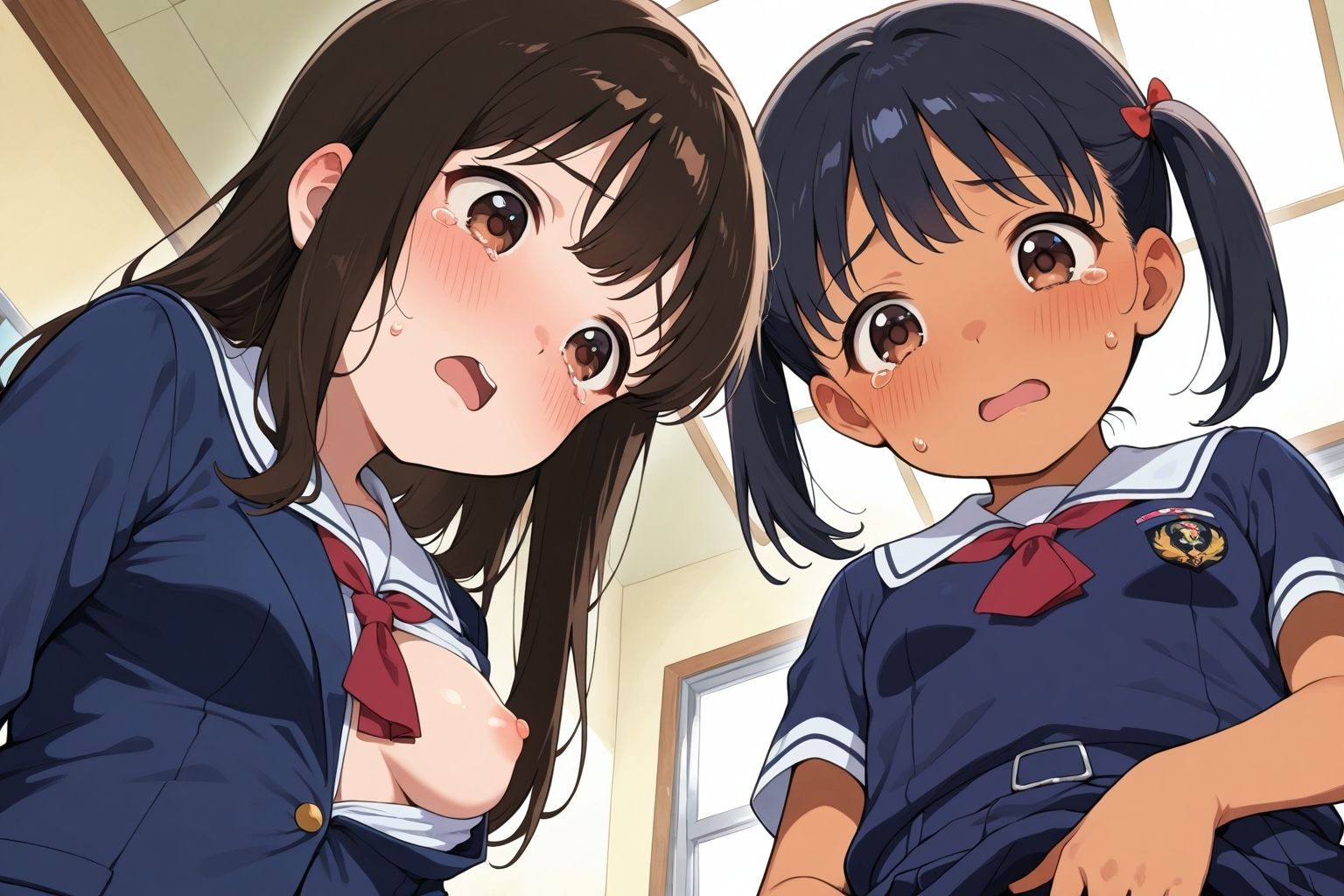 おしおき教室中出し少女大集合 サンプル8ページ目