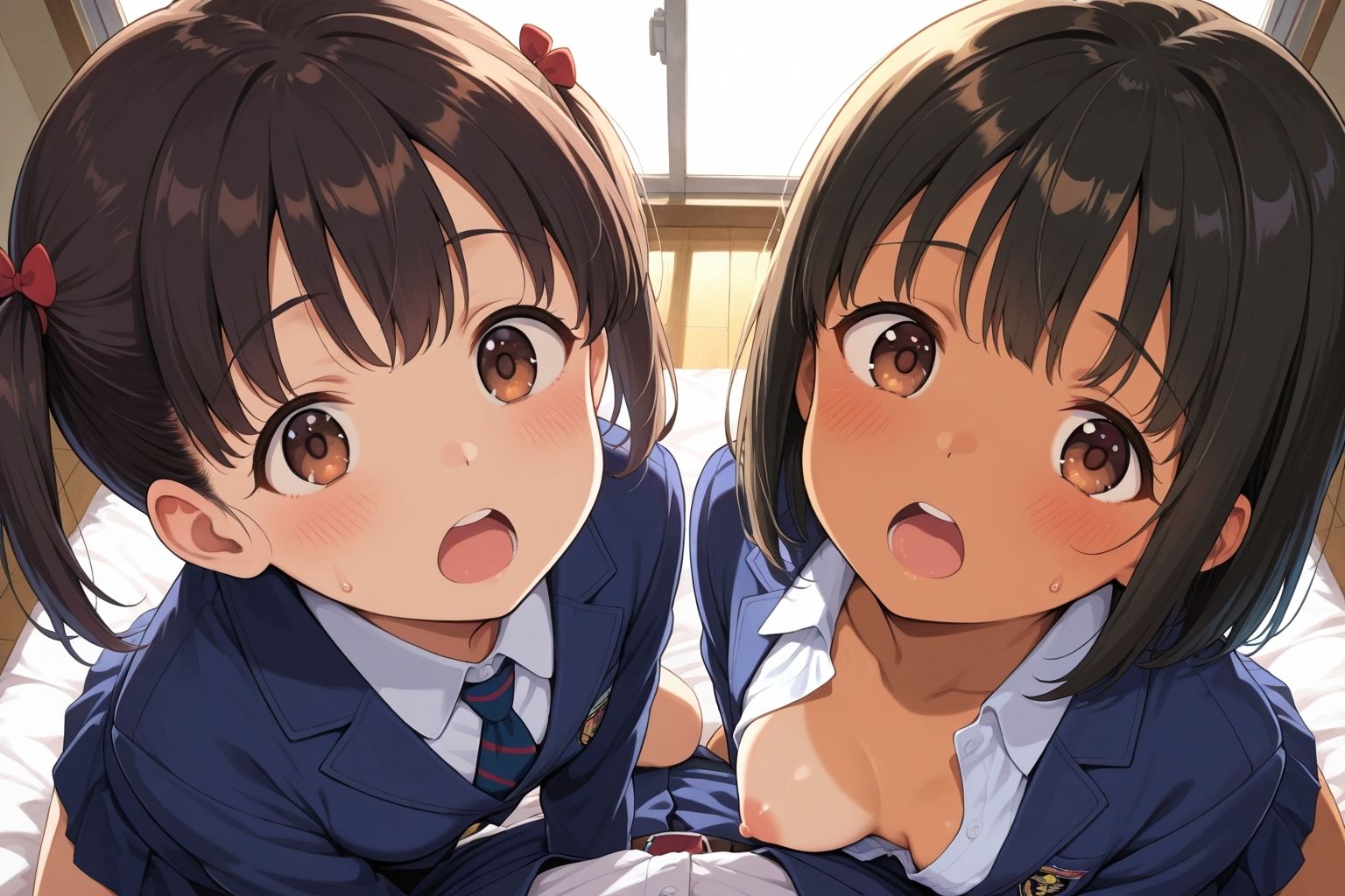 白少女は初体験  黒少女は昇天試験 サンプル9ページ目