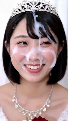 顔射後の余韻 - ウェディングドレス編 Vol.1 サンプル2ページ目
