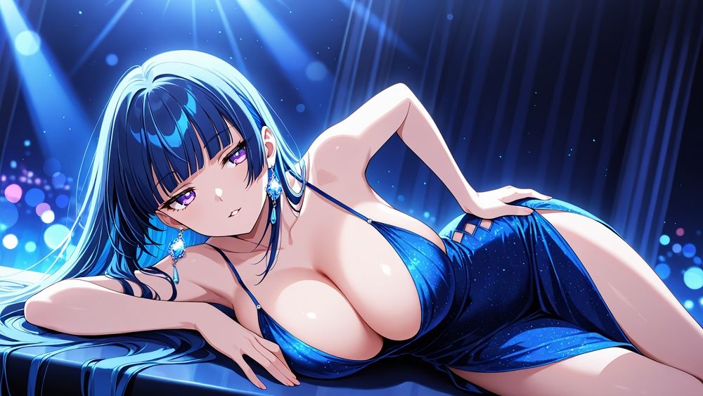 爆乳青髪ピンク髪グラビア姉妹が密着種付けレッスン【4K】【400枚】 サンプル4ページ目