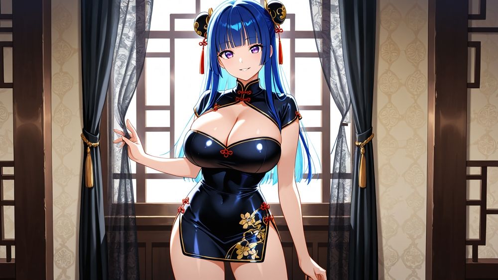 爆乳青髪ピンク髪グラビア姉妹が密着種付けレッスン【4K】【400枚】 サンプル6ページ目