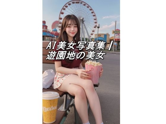 AI美女写真集┃遊園地の美女